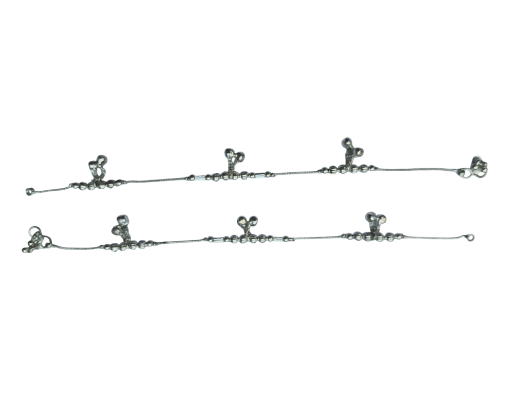 925 Sterling Silver Anklets with Bells for Women and Girls - Traditional Indian Payal Jewelry - Anklets | Buy online on ZillyBuy