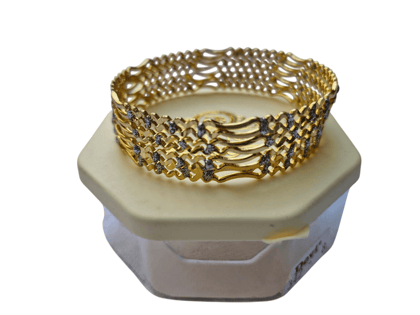 Gold Plated Bangle Set for Women - Set of 4