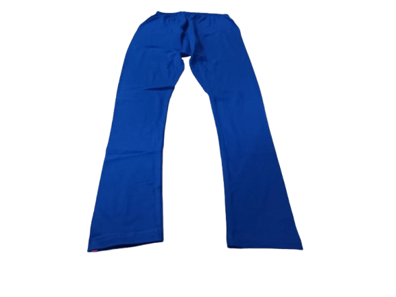 Blue Cotton Blend Stretchable Churidar Leggings for Women