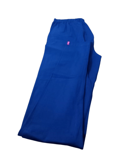 Blue Cotton Blend Stretchable Churidar Leggings for Women