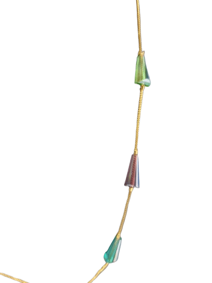 multi colour crystal cutting cube round women chain