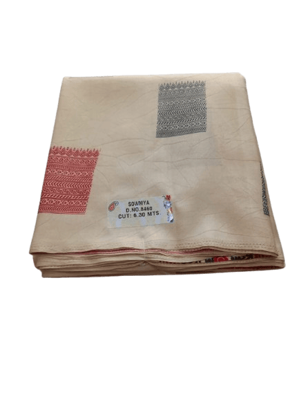 Cream Colour  Soft Silk Saree With Blouse Piece - Sarees | Buy online on ZillyBuy