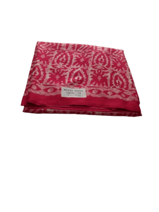 Pink Colour Kashmir Silk Saree with Blouse Piece