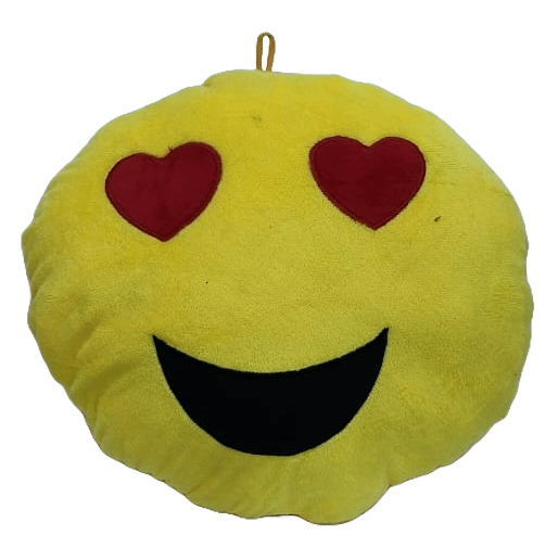 Yellow Smiley Face Emoji Plush Pillow - 12 Inches - Toys and Games | Buy online on ZillyBuy
