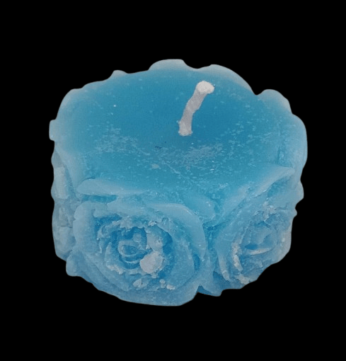 NLR URBAN Blue Rose Flower Shaped Candle