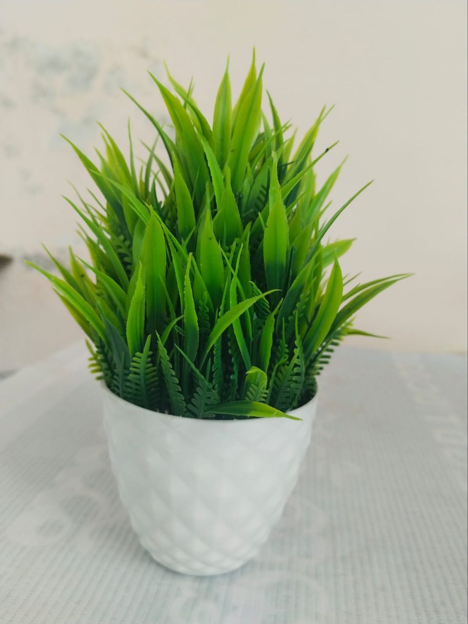 Artificial Potted Grass Plant for Home Decor