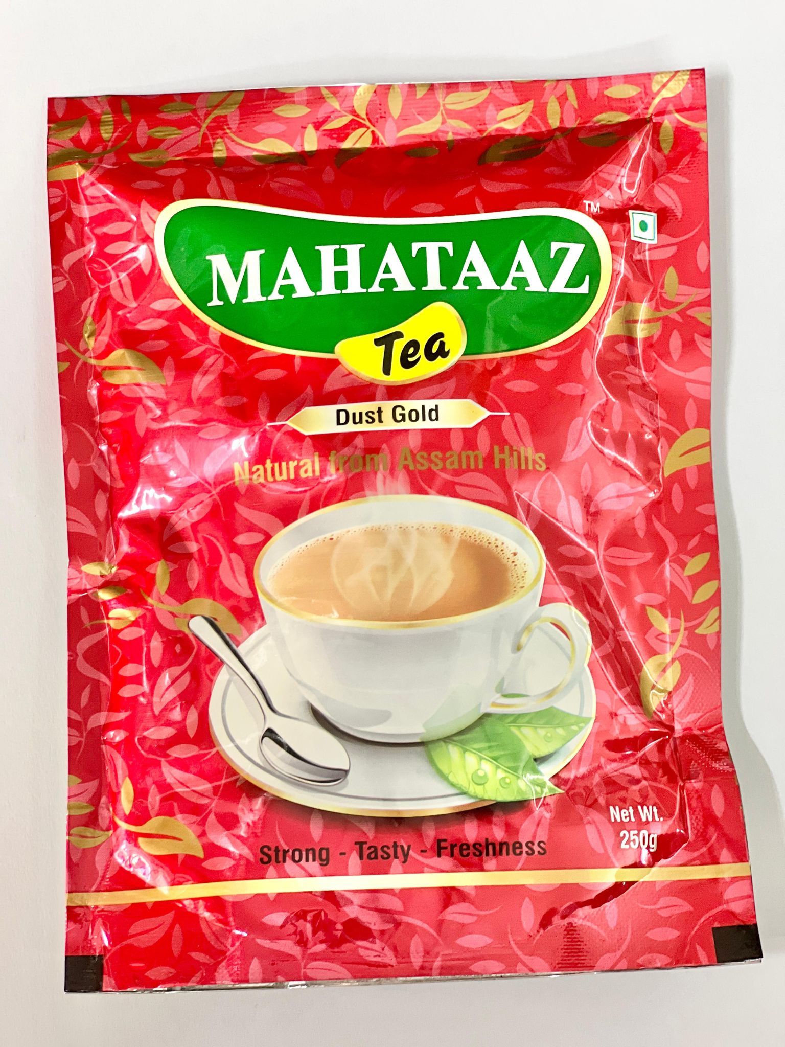 :"250g Pack of MAHATAAZ Tea, a refreshing blend of India's finest Assam & Darjeeling Tea Garden leaves"