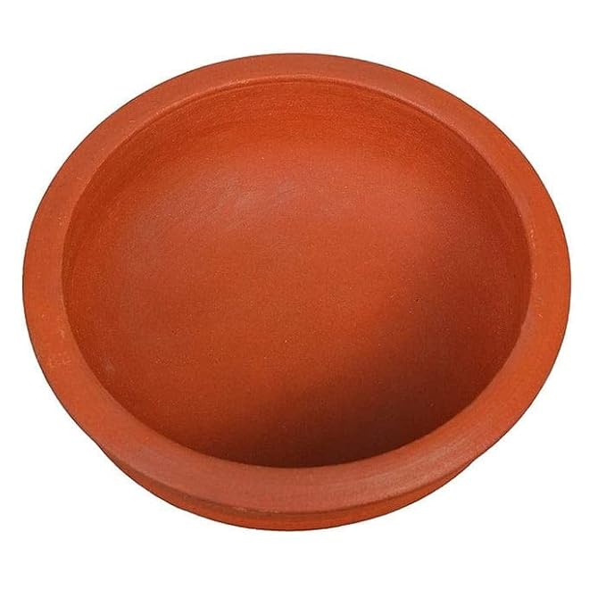 Handmade Clay Pot for Cooking and Serving, 8-inch