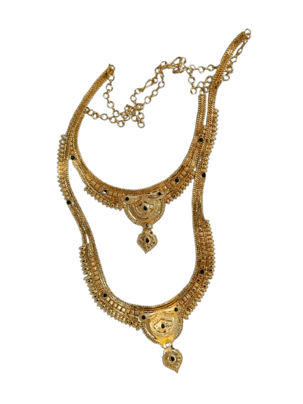 Bridal Gold Plated Traditional Indian Necklace Set - Jewellery Sets | Buy online on ZillyBuy