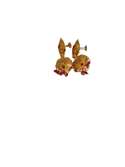 Bridal Gold Plated Necklace Set with Earrings for Women