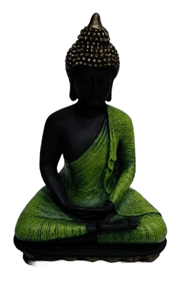 Black and Green Buddha Statue