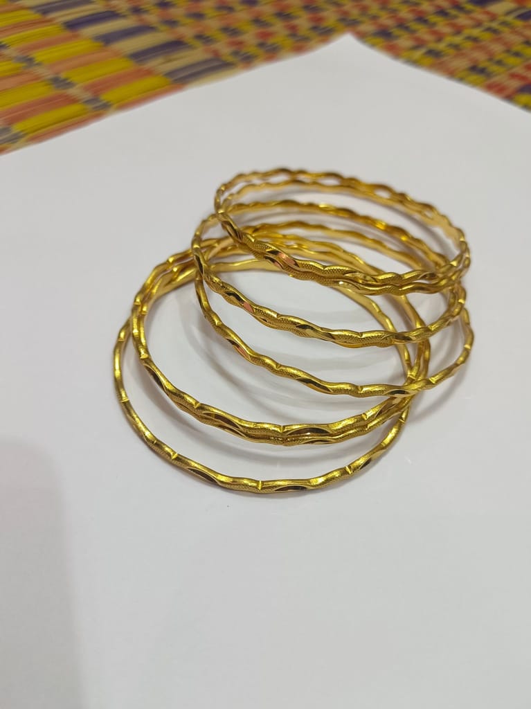 Gold Plated Bangles Set of 8 - Bangles & Bracelets | Buy online on ZillyBuy