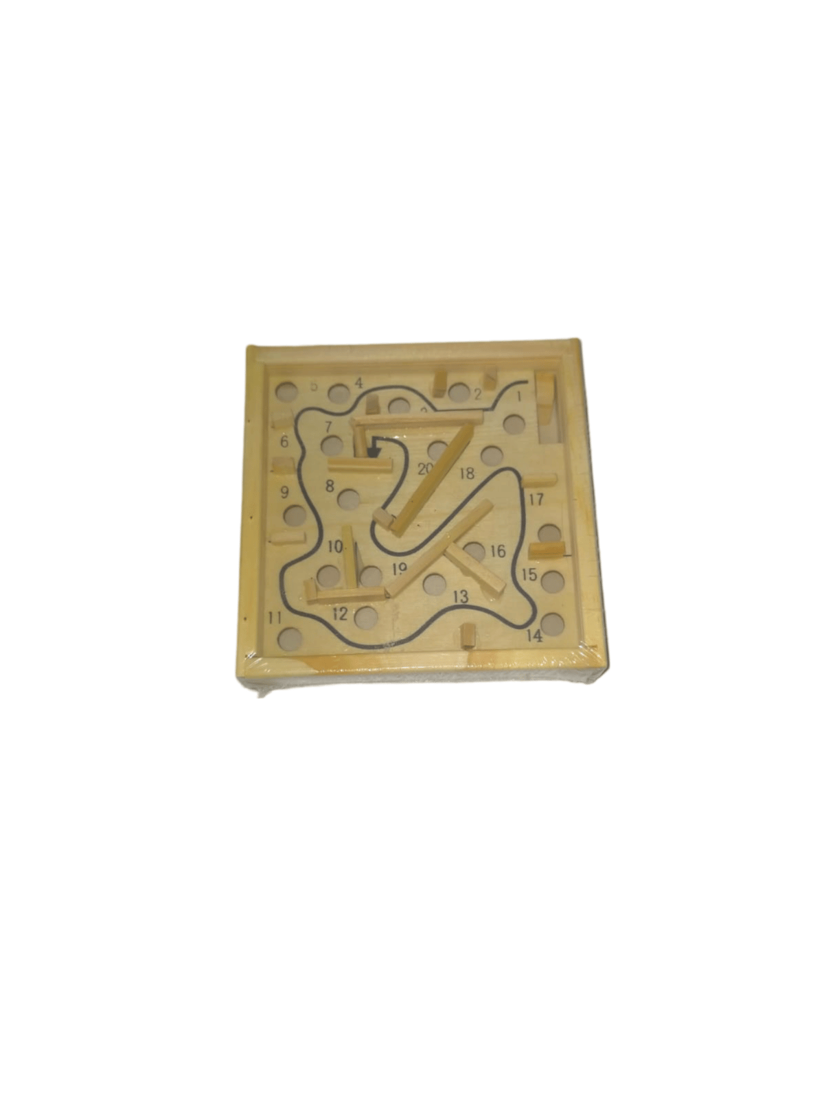Classic Wooden Labyrinth Maze Puzzle Game Toy