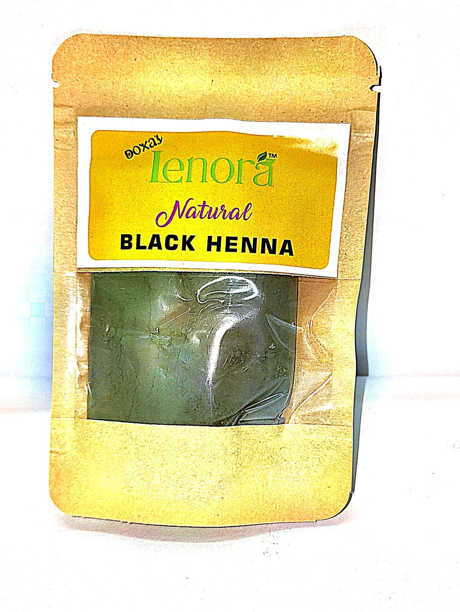 Lenora Natural Black Henna Powder for Hair Dye and Hair Care