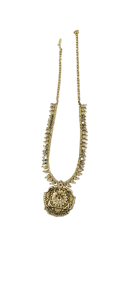 22K Gold Plated Traditional South Indian Temple Jewellery Long Necklace