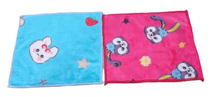 2 Pack of Soft and Absorbent Microfiber Washcloths for Babies and Toddlers