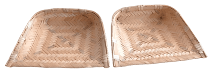 Wicker Winnowing Baskets for Cleaning and Separating Grain