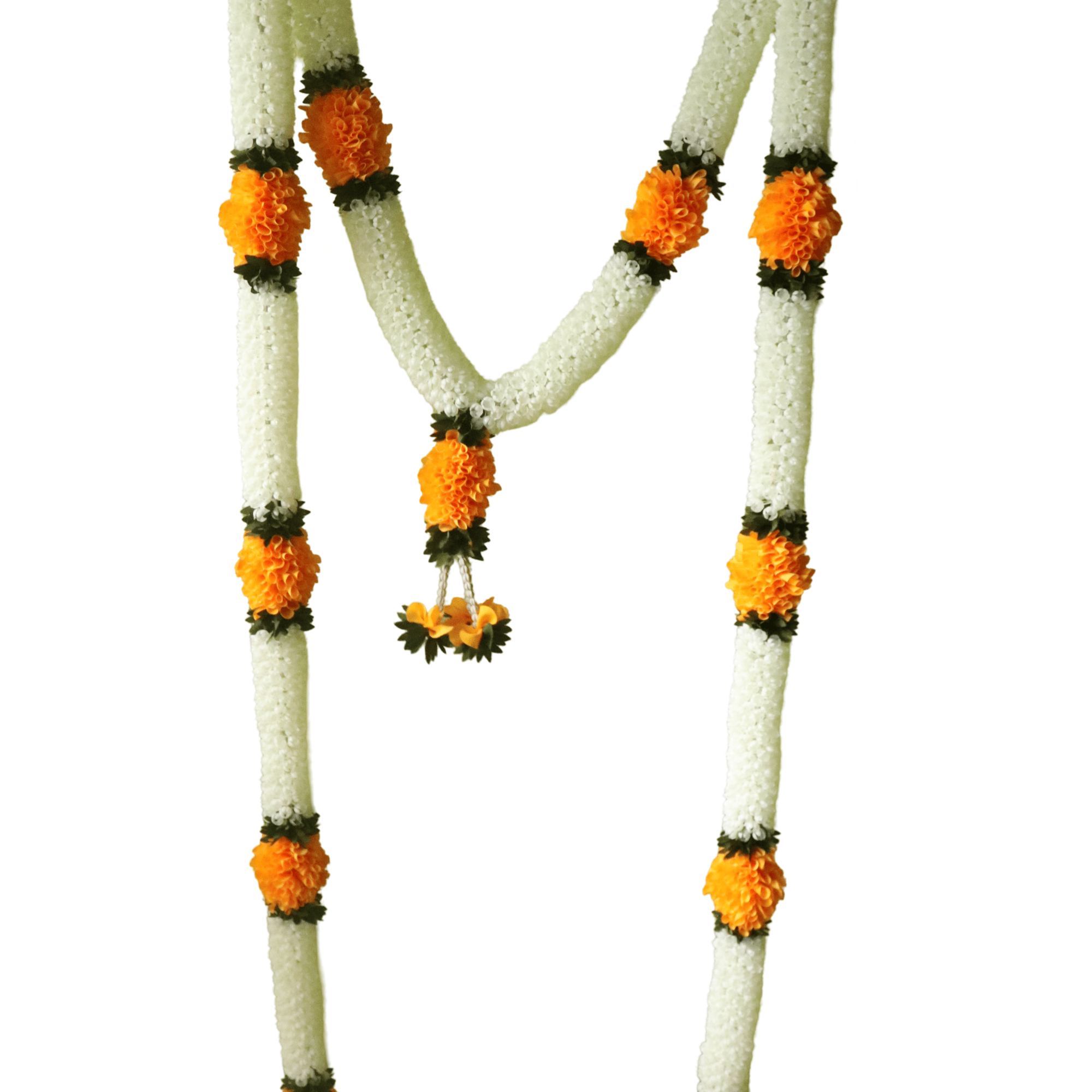 Artificial Marigold Fluffy Flower Garland | Wedding, Party, Home Decor