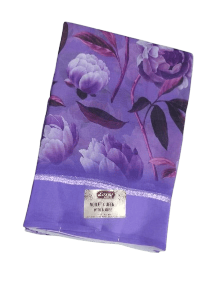 Violet Queen Georgette Saree with Blouse