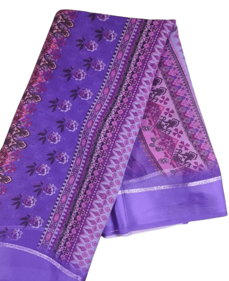 Violet Queen Georgette Saree with Blouse