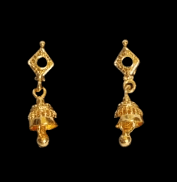 22K Yellow Gold Bell Earrings