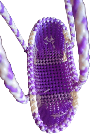 Purple Handwoven Wire Bag