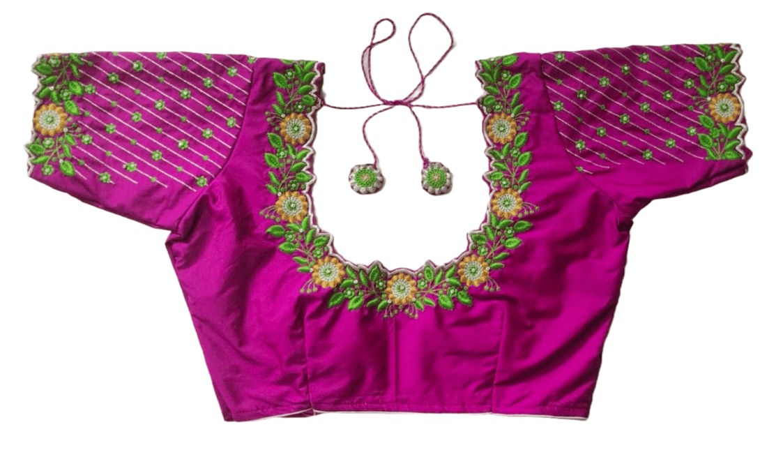 Readymade Designer Blouse With Embroidery Work