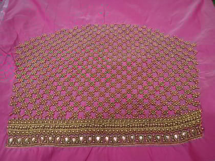 Embroidered Blouse Neckline with Beads and Pearls Embroidered Blouse Neckline with Beads and Pearls