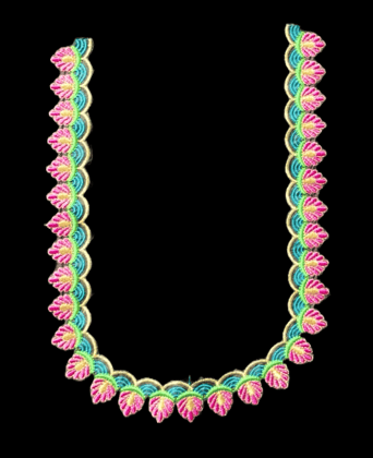 Bridal Embroidery U-Shape Neckline