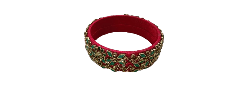 Pink and Blue Bangle Set with Rhinestones - Bangles & Bracelets | Buy online on ZillyBuy