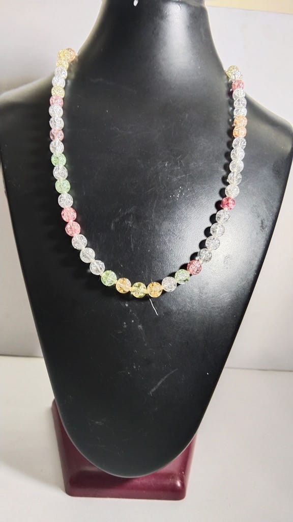Sparkling Glass Beaded Necklace