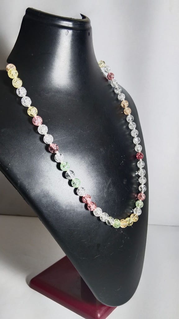 Sparkling Glass Beaded Necklace
