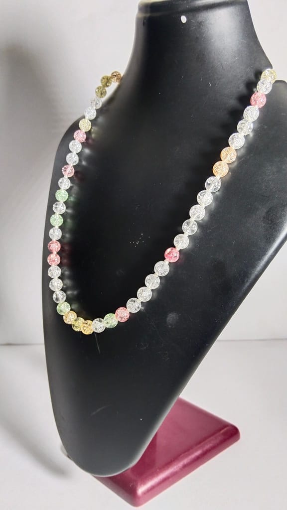 Sparkling Glass Beaded Necklace