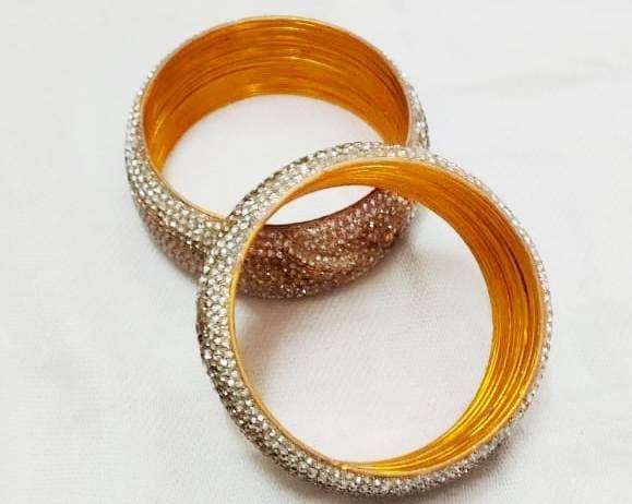 "Stunning Rhinestone Bangle Set"