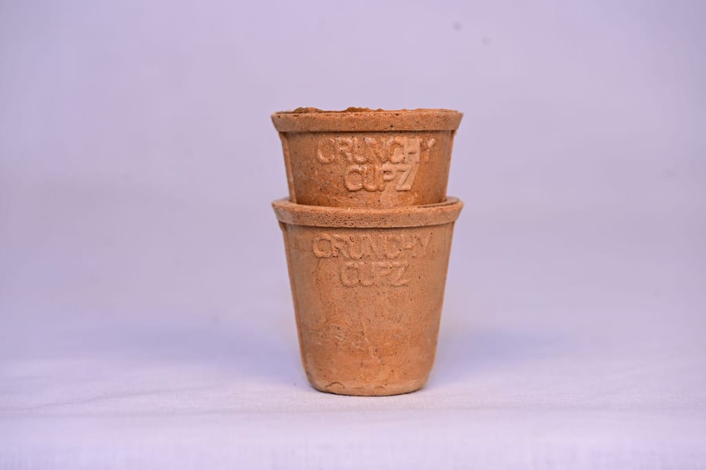 100% biodegradable and edible tea cups