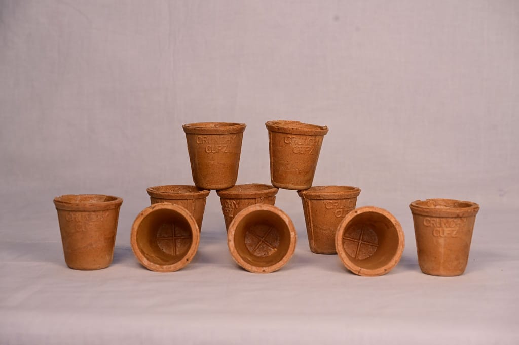 100% biodegradable and edible tea cups