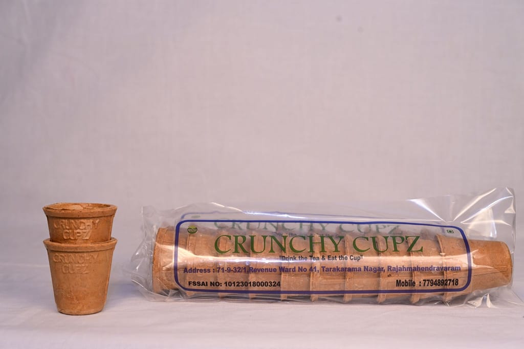 Pack of 10 Crunchy Tea Cups
