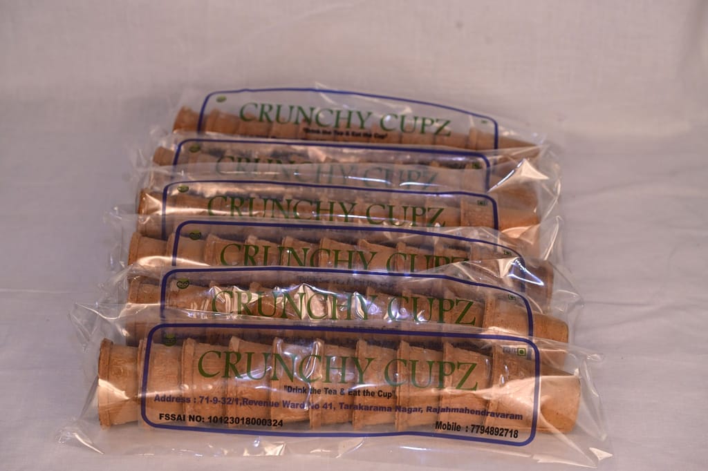 Pack of 10 Crunchy Tea Cups
