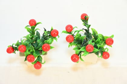 Artificial Potted Berry Plant (Set of 2)