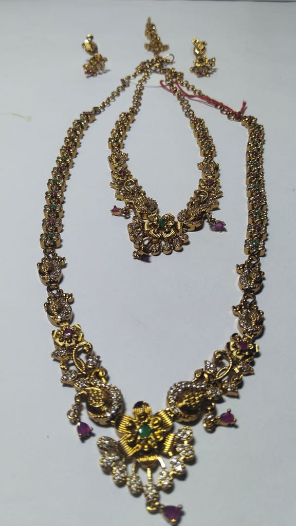 Bridal Necklace Set with Earrings and Maang Tikka