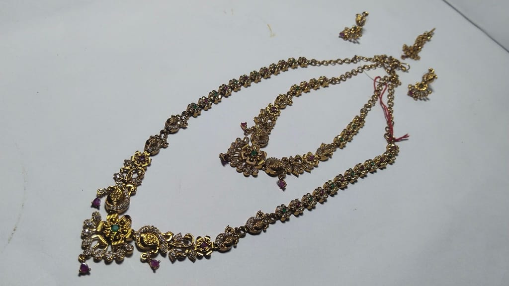 Bridal Necklace Set with Earrings and Maang Tikka