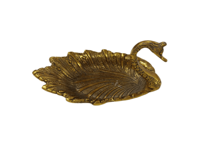 Golden Swan For Table and Home Decorative Showpiece (7 inch)
