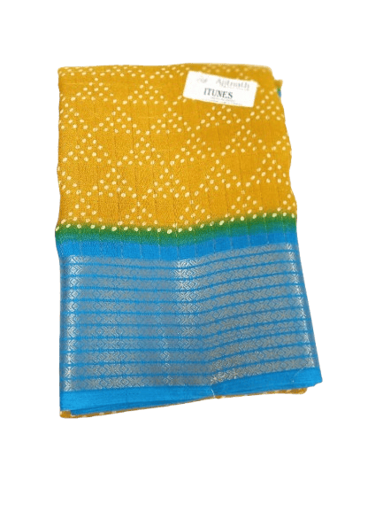 Mustard yellow pure handloom mangalagiri cotton silk saree with zari border