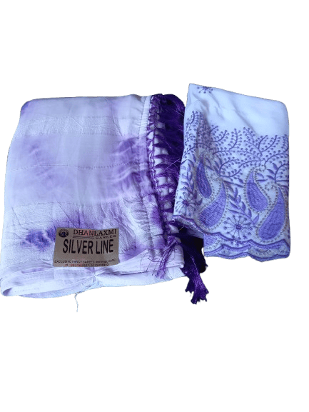 Women's Traditional Indian Saree with Blouse Piece, Purple - Sarees | Buy online on ZillyBuy
