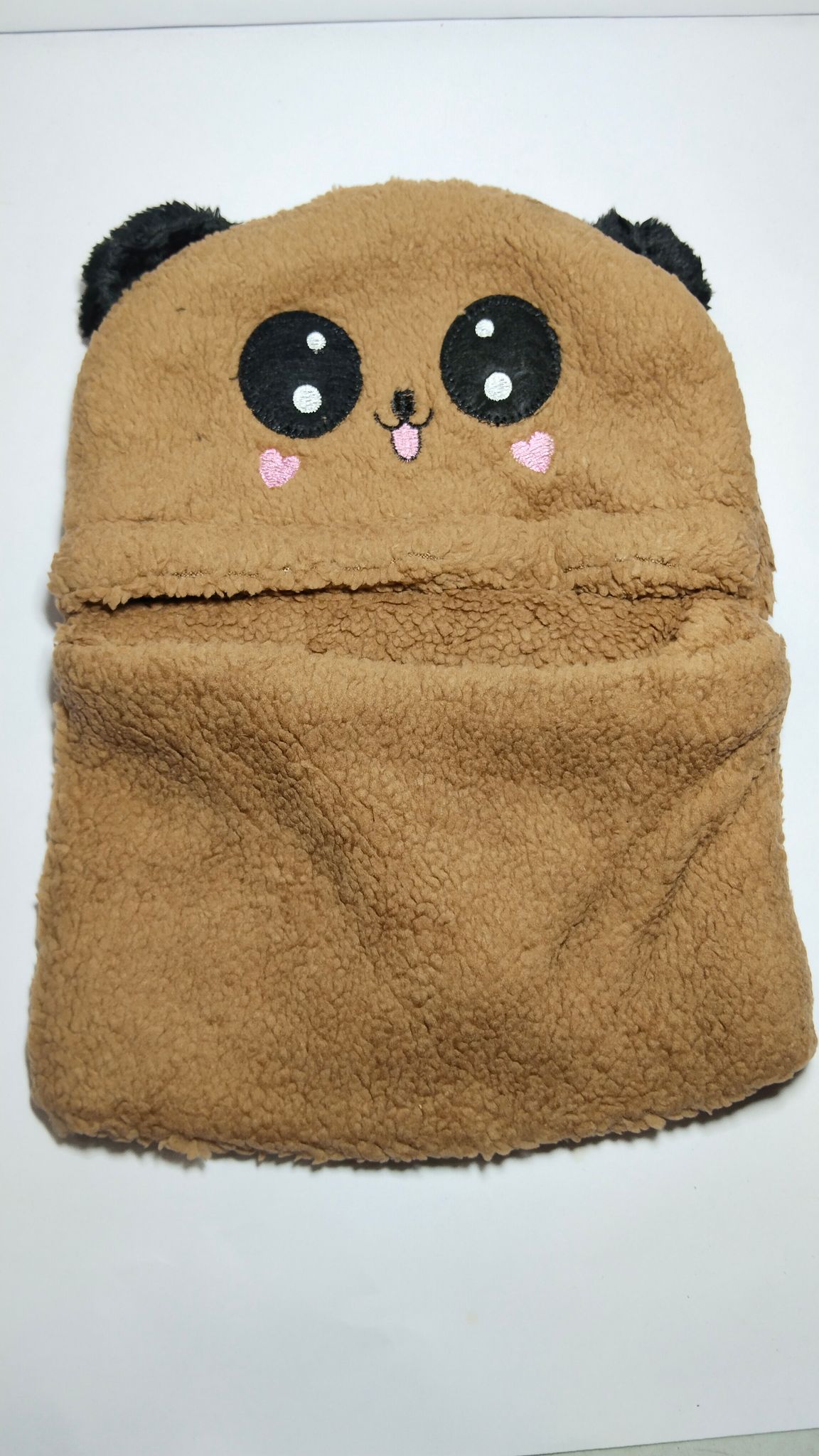 Cute Cartoon Panda Ear Hooded Scarf for Kids