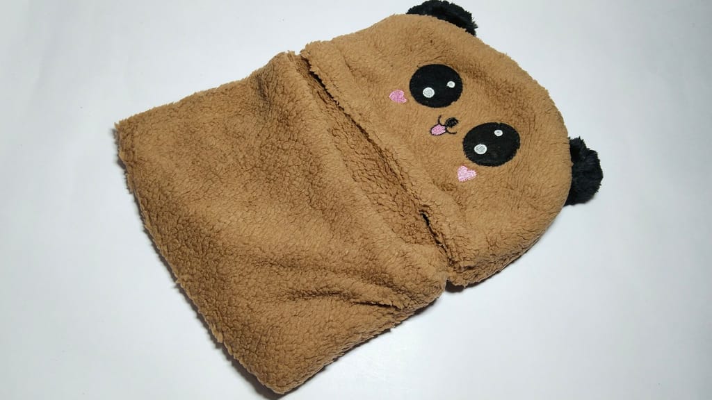 Cute Cartoon Panda Ear Hooded Scarf for Kids