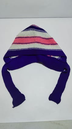 Striped Knit Beanie with Ear Flaps