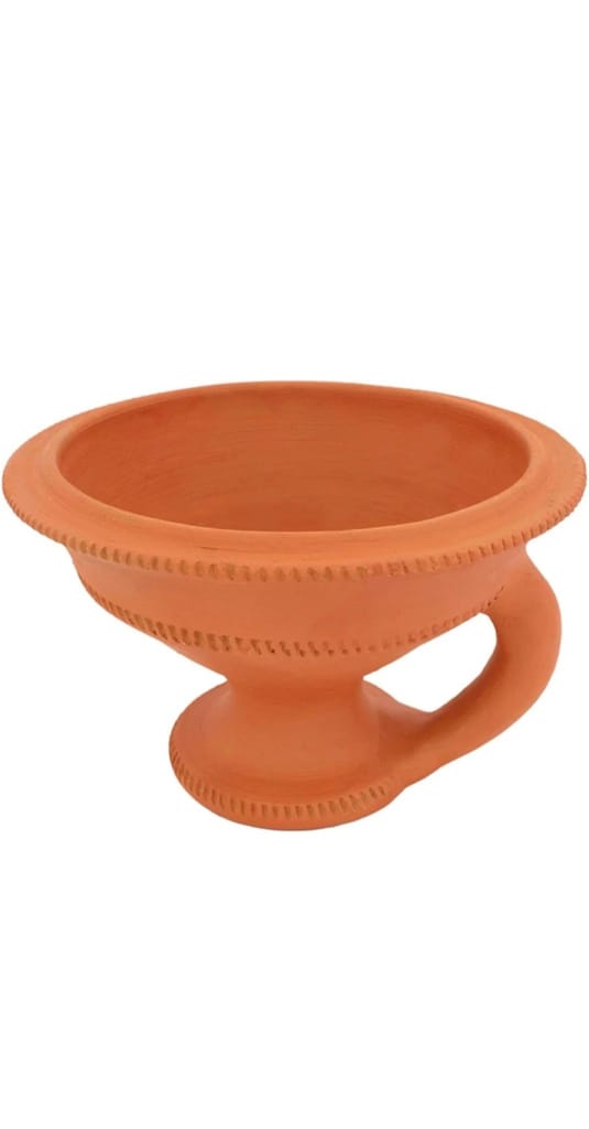 Handmade Clay Incense Burner with Handle - Pooja Needs | Buy online on ZillyBuy