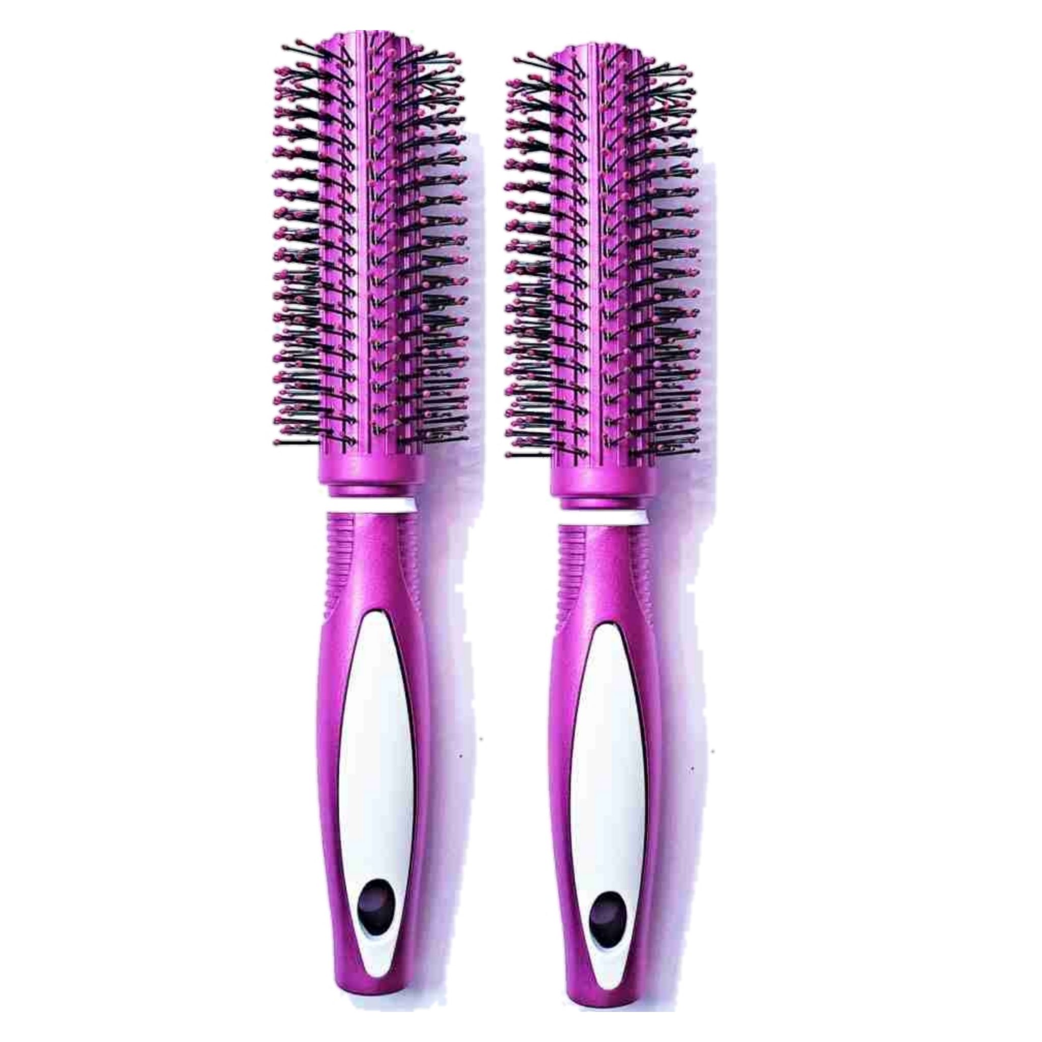 2-Pack Professional Hair Brush Set for Women And Men, Detangling Hair Brush with Soft Nylon Bristles and Non-Slip Handle, Perfect for All Hair Types