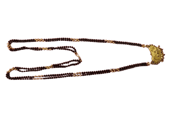 Traditional Indian Gold Plated Mangalsutra Necklace for Women